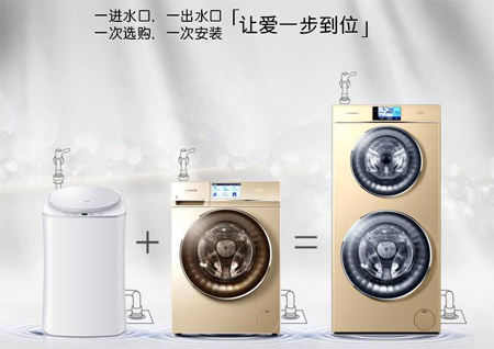 卡薩帝雙桶洗衣機二維碼PROBURN黄色淫標簽製作